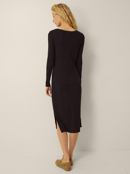 Monsoon Lulu Lace Knit Dress, Black - view 2, Black