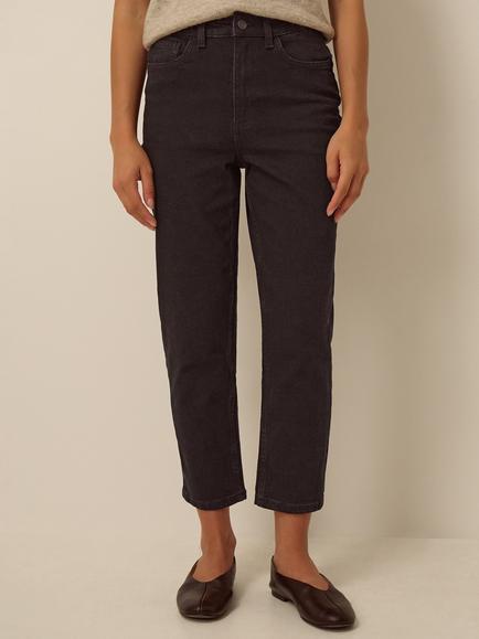 Monsoon Julia Cropped Cigarette Jeans, Black, Black
