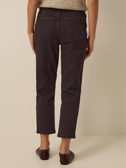 Monsoon Julia Cropped Cigarette Jeans, Black - view 2, Black