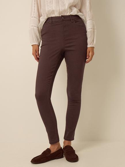 Monsoon Nadine Skinny Fit Jeans, Chocolate, Chocolate