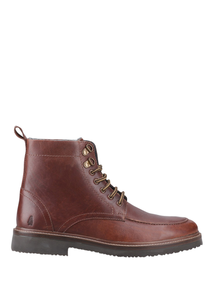 Hush Puppies Huxley Leather Ankle Boots, Brown, Brown