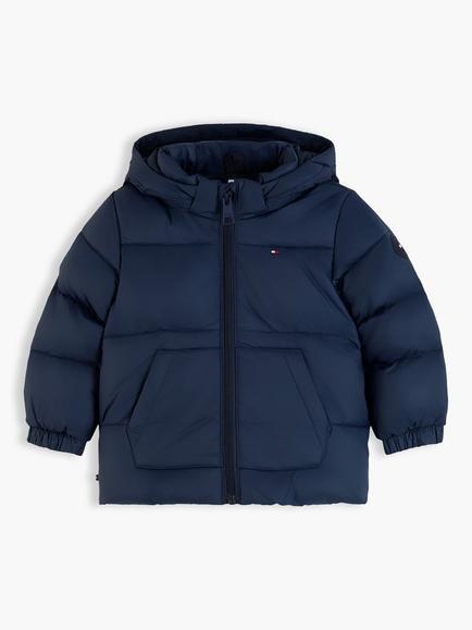 Tommy Hilfiger Baby Hooded Puffer Jacket, Blue, Blue