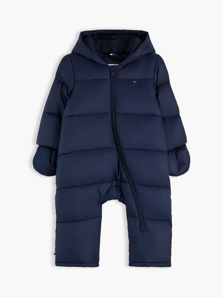Tommy Hilfiger Baby Padded Zip Front Snowsuit, Blue, Blue