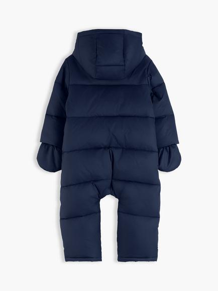 Tommy Hilfiger Baby Padded Zip Front Snowsuit, Blue - view 2, Blue