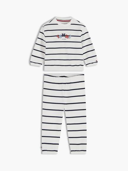 Tommy Hilfiger Baby Stripe Sweatshirt and Joggers Set, Multi, Multi