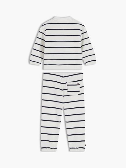 Tommy Hilfiger Baby Stripe Sweatshirt and Joggers Set, Multi - view 2, Multi