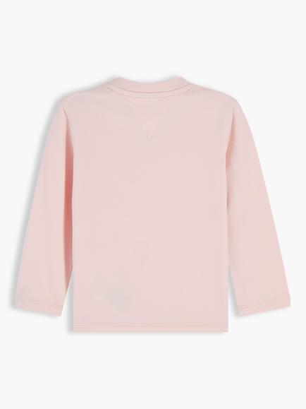 Tommy Hilfiger Baby Cotton Blend Long Sleeve T-Shirt, Pink - view 2, Pink