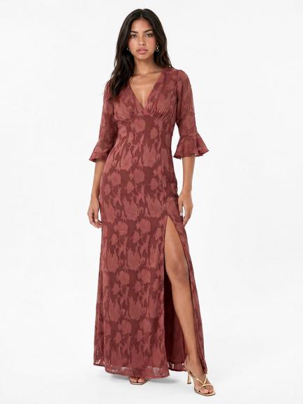 Anaya With Love Rusted Rose Maxi Dress, Rust, Rusted Rose