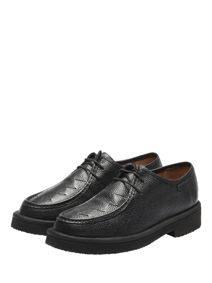 Grenson Hubert Leather Lace Up Derby Shoes, Black - view 2, Black