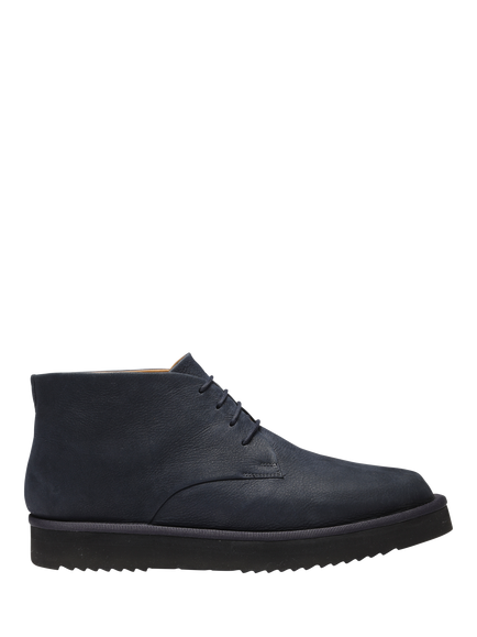 Grenson Keats Nubuck Lace Up Chukka Boots, Navy, Navy