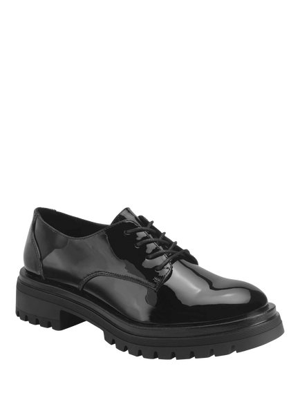 Start-Rite Kids' Angry Angels Barcelona Lace Up Patent Shoes, Black - view 2, Black