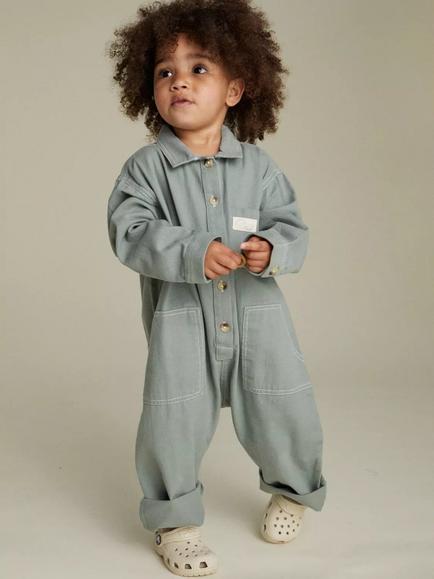 Claude & Co Baby Western Overalls, Sea Green, Sea Green