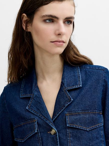 French Connection Archie Denim Shirt, Authentic Indigo - view 2, Authentic Indigo
