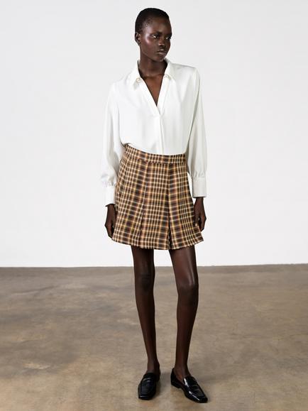 French Connection Tasha Checked Mini Skirt, Multi, Multi