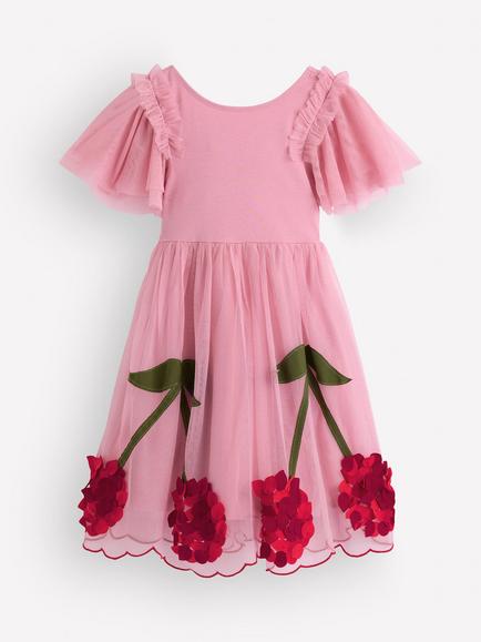 Mini Boden Kids' Tulle Party Dress, Pink, Pink