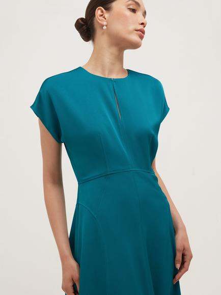 Hobbs Adela Dress, Blue - view 2, Blue