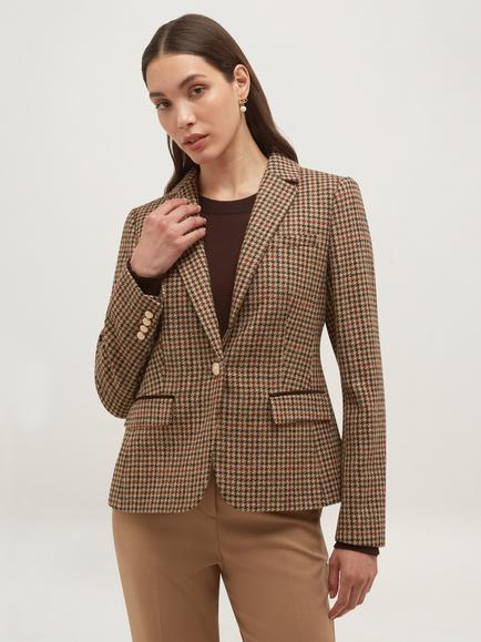 Hobbs Adeline Jacket, Brown/Multi, Brown/Multi