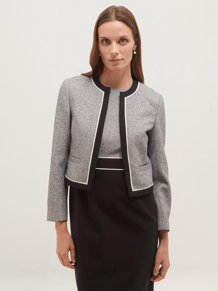 Hobbs Edie Jacket, Navy/Ivory, Navy/Ivory