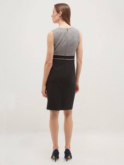 Hobbs Edie Dress, Navy/Silver - view 2, Navy/Silver