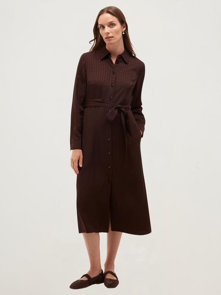 Hobbs Georgiana Dress, Brown, Brown