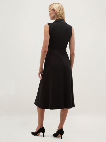 Hobbs Lilia Jersey Dress, Black - view 2, Black