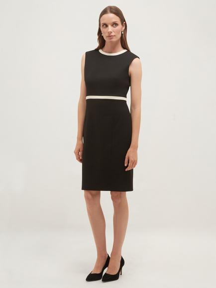 Hobbs Rosalind Dress, Black/Ivory, Black/Ivory