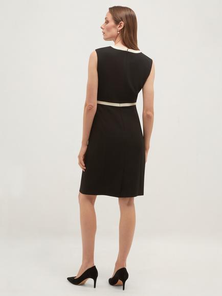 Hobbs Rosalind Dress, Black/Ivory - view 2, Black/Ivory