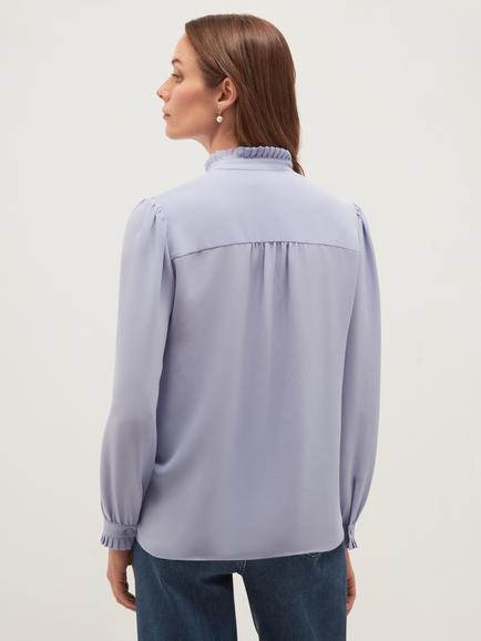 Hobbs Delora Blouse, Blue - view 2, Blue
