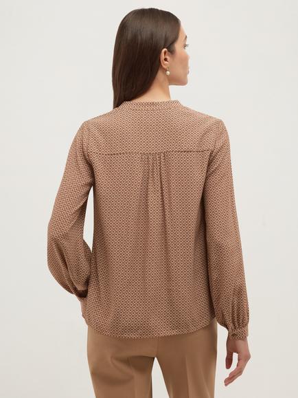 Hobbs Mila Blouse, Brown - view 2, Brown