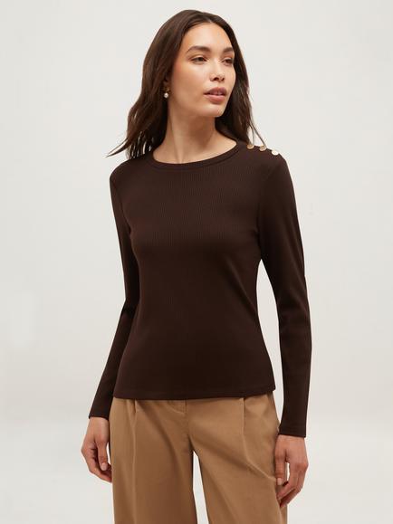 Hobbs Tamsin Top, Brown, Brown