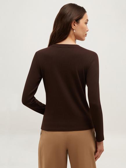 Hobbs Tamsin Top, Brown - view 2, Brown