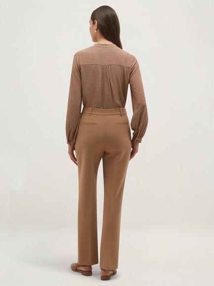 Hobbs Allegra Trousers, Beige - view 2, Beige