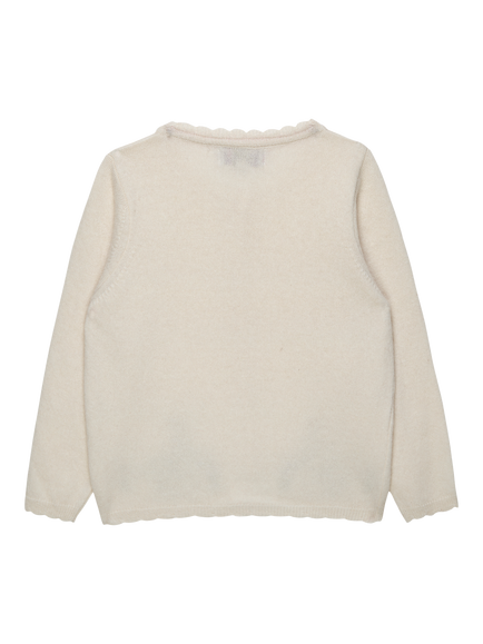 Trotters Kids' Bunny Cardigan, White - view 2, White