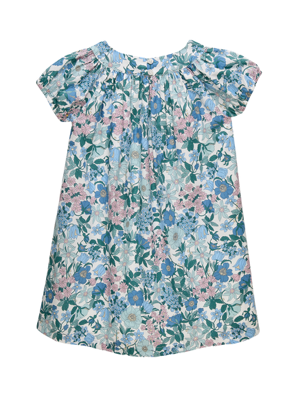 Trotters Kids' Clarabell Dress, Blue/Multi - view 2, Blue/Multi