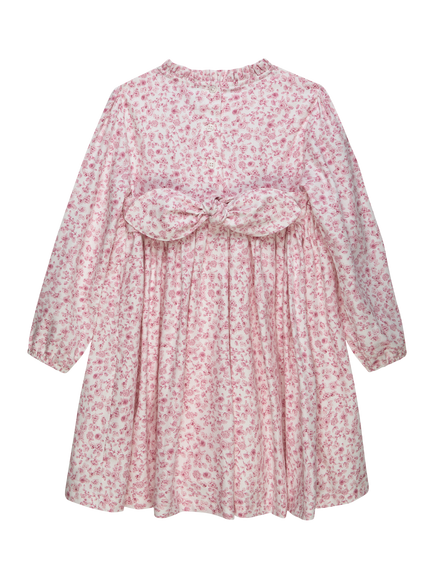 Trotters Kids' Edie Floral Rose Smocked Dress, Pink - view 2, Pink