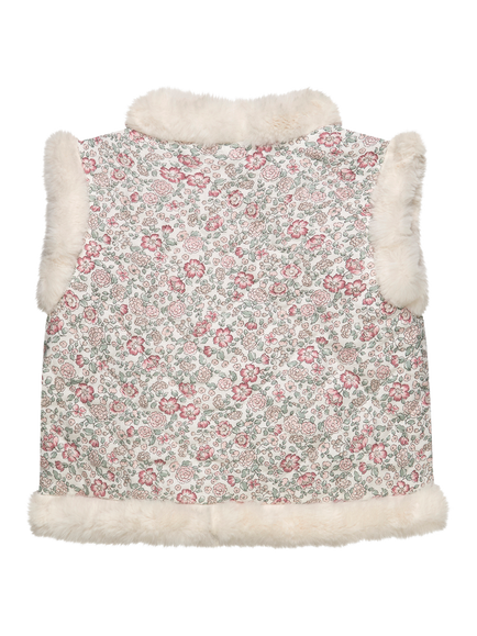 Trotters Kids' Arabella Quilted Gilet - view 2, Pink