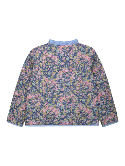 Trotters Kids' Liberty Tatum Print Quilted Jacket, Blue - view 2, Blue