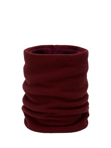 Trotters Kids' Wool Rich Snood Scarf, Burgundy, Burgundy
