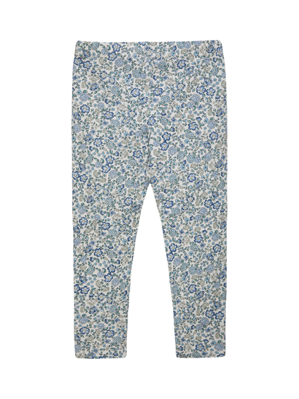 Trotters Kids' Arabella Floral Leggings, Blue/Multi - view 2, Blue/Multi