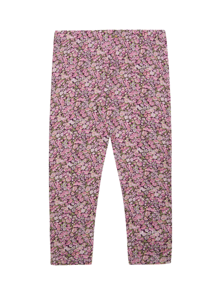 Trotters Kids' Liberty Chive Print Leggings, Plum, Plum