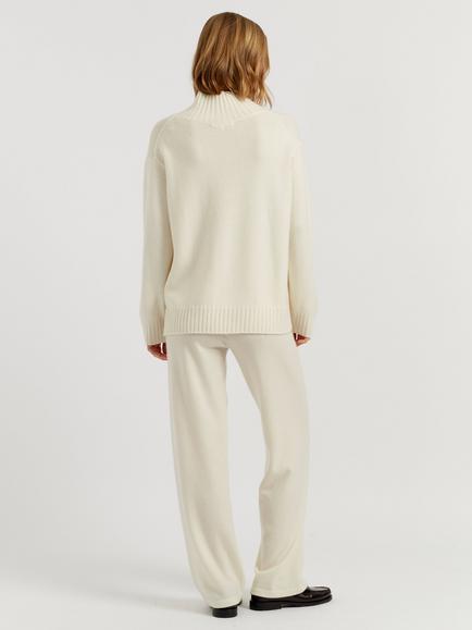 Chinti & Parker Pure Chasmere Soft Wrap Jumper - view 2, Cream