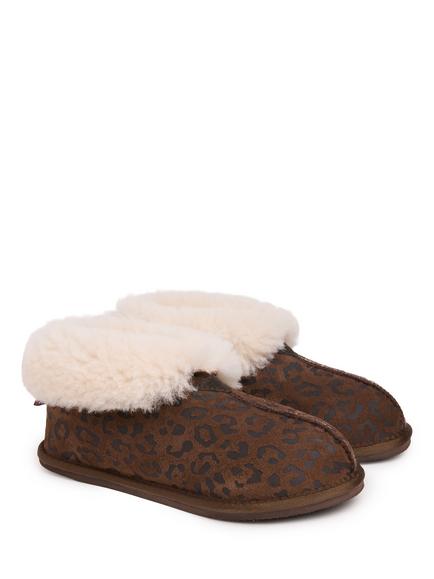 Celtic & Co. Sheepskin Bootee Slippers, Animal - view 2, Animal