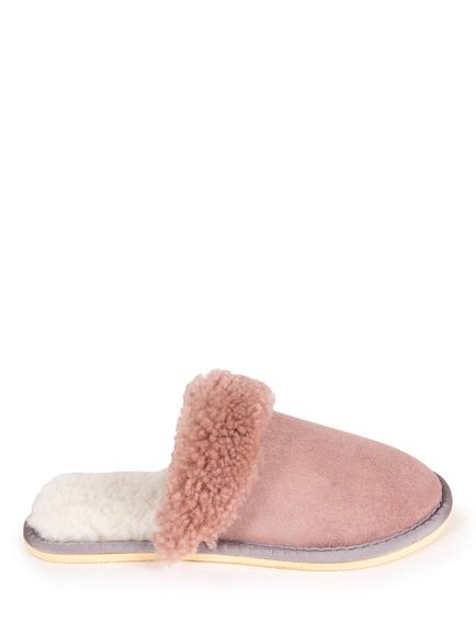 Celtic & Co. Turnback Sheepskin Mule Slippers, Dusky Pink, Dusky Pink