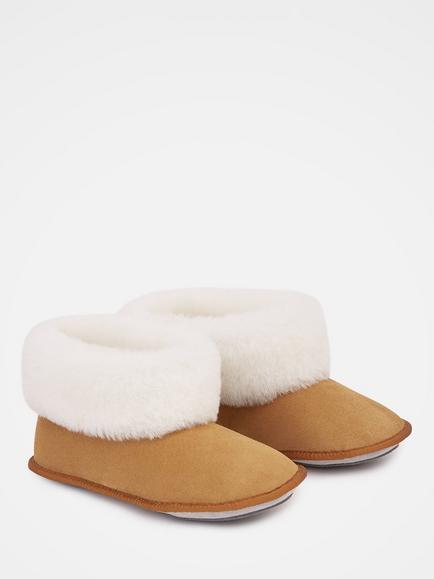 Celtic & Co. Venetian Soft Sole Bootee Slippers, Spice - view 2, Spice
