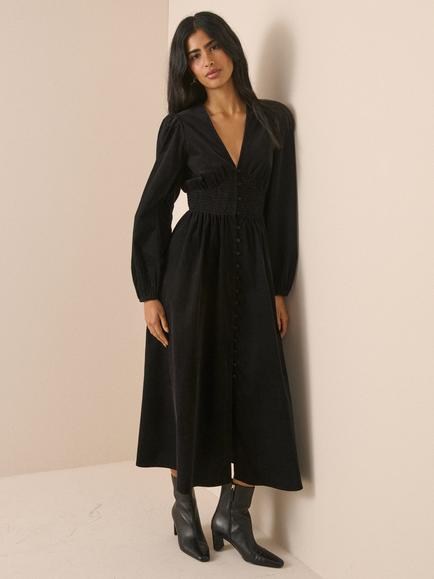 Nobody's Child Riley Midi Dress, Black, Black