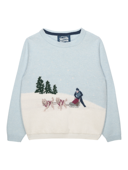 Trotters Kids' Alpine Snow Jumper, Pale Blue, Pale Blue