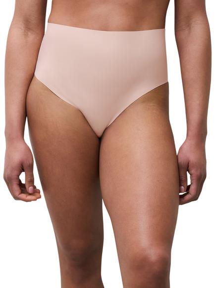 Chantelle Defi Smoothing High Leg Knickers, Golden Beige