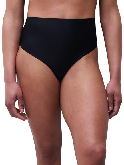 Chantelle Defi Smoothing Thong, Golden Beige, Black