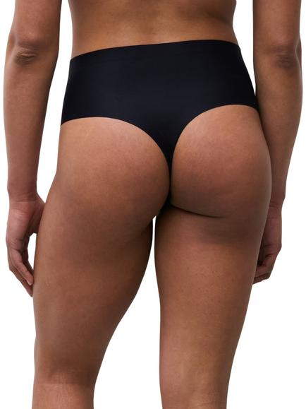 Chantelle Defi Smoothing Thong, Golden Beige - view 2, Black