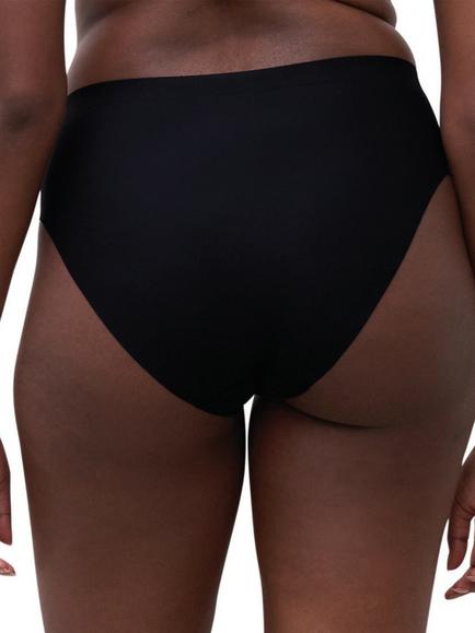 Chantelle Defi Smoothing High Leg Knickers - view 2, Black